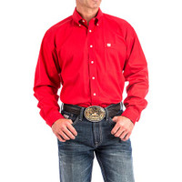 Cinch Men's Shirts - Classic Edition - Red Solid Button Down Cinch Men's Shirts - Classic Edition - Red Solid Button Down