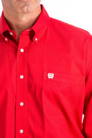 Cinch Men's Shirts - Classic Edition - Red Solid Button Down Cinch Men's Shirts - Classic Edition - Red Solid Button Down