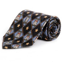 Circle S Mens Apparel - Dress Ties - Chaps and Stars - Black
