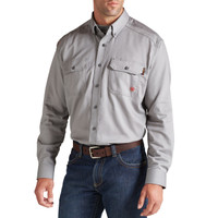 Ariat Men's FR Solid Work Shirt - Silver Fox