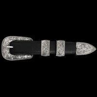 Vogt Men's Accessories - Buckle Sets - The Rope Edge Engraved New Yorker 1" Vogt Men's Accessories - Buckle Sets - The Rope Edge Engraved New Yorker 1"
