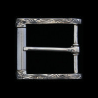 Vogt Mens Accessories - Buckle Sets - The Hand Engraved Sterling Silver Roller Buckle 1-1/2" Vogt Mens Accessories - Buckle Sets - The Hand Engraved Sterling Silver Roller Buckle 1-1/2"