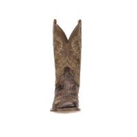 Lucchese Men's Western Boots - Malcolm - Chocolate Vamp / Cafe Quarter Giant Alligator