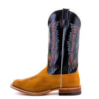 Anderson Bean Men's Boots - Rust Burnished Crazyhorse / Essex Blue Kidskin Anderson Bean Men's Boots - Rust Burnished Crazyhorse / Essex Blue Kidskin