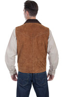 Scully Men's Vest - Two Toned Suede - Cafe Brown Scully Men's Vest - Two Toned Suede - Cafe Brown