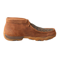 Twisted X Men's Casuals - Chukka Driving Moc - Oiled Saddle / Blue