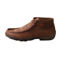 Twisted X Women's Casuals - Chukka Driving Moc - Brown / Tooled Flower