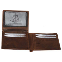 sTs Ranchwear Men's Accessories - Foreman Bi-fold Wallet - Distressed Brown sTs Ranchwear Men's Accessories - Foreman Bi-fold Wallet - Distressed Brown