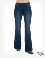 Cowgirl Tuff Women's Jeans - Just Tuff Trousers - Medium Wash Cowgirl Tuff Women's Jeans - Just Tuff Trousers - Medium Wash