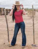 Cowgirl Tuff Women's Jeans - Just Tuff Trousers - Medium Wash Cowgirl Tuff Women's Jeans - Just Tuff Trousers - Medium Wash