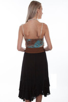 Scully Women's Skirt - Honey Creek Collection - Maxi / Ruffles - Black / Brown  Scully Women's Skirt - Honey Creek Collection - Maxi / Ruffles - Black / Brown