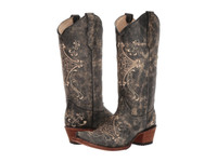 Circle G By Corral Women's Boots - Embroidery - Black Crackle / Bone  Circle G By Corral Women's Boots - Embroidery - Black Crackle / Bone