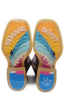 Tin Haul Children's Boots - I Don't Bite - Brown Tin Haul Children's Boots - I Don't Bite - Brown