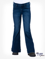 Cowgirl Tuff Little Girl's Trouser Jeans - Medium Wash Cowgirl Tuff Little Girl's Trouser Jeans - Medium Wash