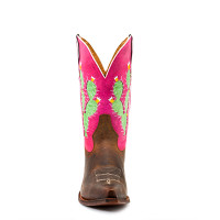 Macie Bean Kids Boots - Cactus Inlay - Toast Bison / Pink Sinsation Macie Bean Kids Boots - Cactus Inlay - Toast Bison / Pink Sinsation