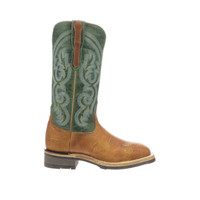 Lucchese Women's Boots - Ruth - Cognac / Green - Cowhide Lucchese Women's Boots - Ruth - Cognac / Green - Cowhide