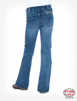 Cowgirl Tuff Little Girl's Jeans - Regular Fit Mid Rise Trouser - Medium Wash Cowgirl Tuff Little Girl's Jeans - Regular Fit Mid Rise Trouser - Medium Wash