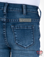 Cowgirl Tuff Little Girl's Jeans - Regular Fit Mid Rise Trouser - Medium Wash Cowgirl Tuff Little Girl's Jeans - Regular Fit Mid Rise Trouser - Medium Wash