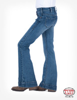 Cowgirl Tuff Little Girl's Jeans - Regular Fit Mid Rise Trouser - Medium Wash Cowgirl Tuff Little Girl's Jeans - Regular Fit Mid Rise Trouser - Medium Wash