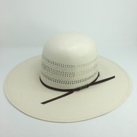 American Hat Straw - 7400 - Triple Fancy Vented - Ivory American Hat Straw - 7400 - Triple Fancy Vented - Ivory