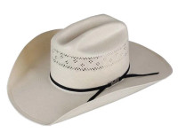 American Hat Straw - 7210 - Solid Weave - Fancy Vent - Ivory American Hat Straw - 7210 - Solid Weave - Fancy Vent - Ivory