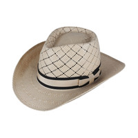 American Hat Straw - 5050 - Patchwork Crossbred - Tan / Ivory