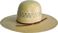 American Hat Straw - 1022 - Two Tone Vented - Wheat / Ivory  American Hat Straw - 1022 - Two Tone Vented - Wheat / Ivory