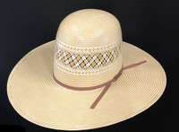 American Hat Straw - 1022 - Two Tone Vented - Wheat / Ivory  American Hat Straw - 1022 - Two Tone Vented - Wheat / Ivory