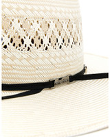 American Hat Straw - 1011 - Two Tone Vented - Tan / Ivory  American Hat Straw - 1011 - Two Tone Vented - Tan / Ivory