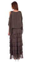 Gigi Moda Women's Clothing - Siena Maxi Skirt - Chocolate