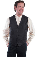 Scully Men's Vest - Range Wear - Classic Paisley - Black Scully Men's Vest - Range Wear - Classic Paisley - Black