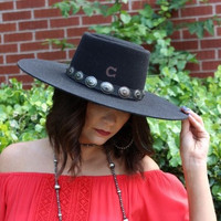 Charlie 1 Horse Felt Hats - High Desert - Black