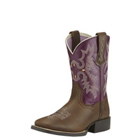 Ariat Kids Boots - Tombstone - Vintage Bomber / Plum Ariat Kids Boots - Tombstone - Vintage Bomber / Plum