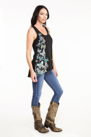 Double D Ranchwear Women’s - Buterfly Tank - Black
