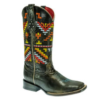 Ferrini Women's Boots - Aztec Cowgirl - Teal Ferrini Women's Boots - Aztec Cowgirl - Teal