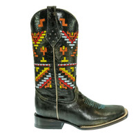 Ferrini Women's Boots - Aztec Cowgirl - Teal Ferrini Women's Boots - Aztec Cowgirl - Teal