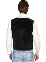 Scully Men's Vest - Snap Front - Suede - Black Scully Men's Vest - Snap Front - Suede - Black