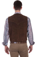 Scully Men's Vest - Snap Front - Suede - Brown Scully Men's Vest - Snap Front - Suede - Brown