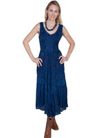 Scully Women's Dress - Honey Creek Collection - Full Length / Lace Up - Blue Scully Women's Dress - Honey Creek Collection - Full Length / Lace Up - Blue