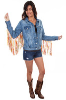 Scully Women's Jacket - Honey Creek Collection - Fringe Denim Scully Women's Jacket - Honey Creek Collection - Fringe Denim