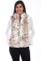 Scully Women's Vest - Faux Fur / Leopard Scully Women's Vest - Faux Fur / Leopard