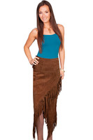 Scully Women's Skirt -  Boar Suede / Long Fringe - Cinnamon # 81