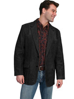 Scully Men's Jacket - Caiman Inlay Blazer - Black Scully Men's Jacket - Caiman Inlay Blazer - Black