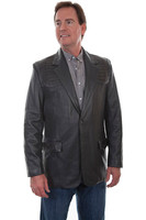 Scully Men's Jacket - Caiman Inlay Blazer - Grey Scully Men's Jacket - Caiman Inlay Blazer - Grey