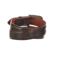 Lucchese Men's Belts - Smooth Goat - Chocolate Lucchese Men's Belts - Smooth Goat - Chocolate