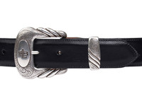 Lucchese Men's Belts - Smooth Baby Buffalo / Hobby Stitch - Whiskey Lucchese Men's Belts - Smooth Baby Buffalo / Hobby Stitch - Whiskey