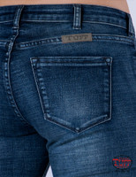 Cowgirl Tuff Women's Jeans - Livin' On The Edge - Trouser / Medium Wash Cowgirl Tuff Women's Jeans - Livin' On The Edge - Trouser / Medium Wash