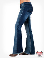 Cowgirl Tuff Women's Jeans - Livin' On The Edge - Trouser / Medium Wash Cowgirl Tuff Women's Jeans - Livin' On The Edge - Trouser / Medium Wash