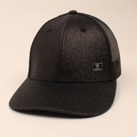 Ariat High Pony Caps - Snapback - Black Glitter