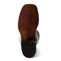 Macie Bean Women's Boot - Bite In Shining Armor - Black Caiman Belly Print / Navy Explosion